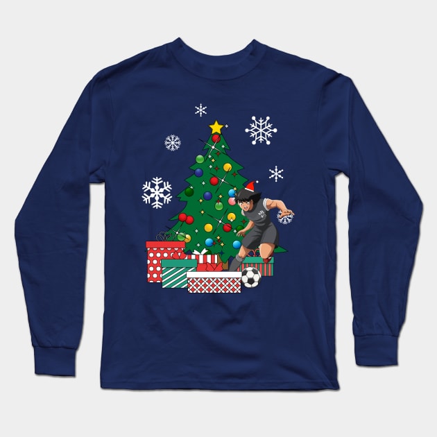 Kojiro Hyuga Around The Christmas Tree Captain Tsubasa Long Sleeve T-Shirt by Nova5